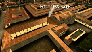 Animation of ancient Roman Fort in Caerleon Wales [upl. by Mixie]