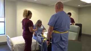 Physical Therapy Transfer Training  How To Transfer From Wheelchair To Bed [upl. by Ravel]