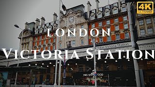 London Victoria Station Walk Through England 4K [upl. by Vod]