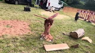 A fabulous range of wooden sculpture at Caerleon festival 2024 [upl. by Junko]