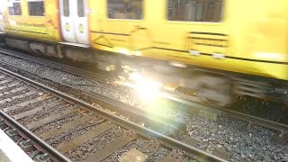 Merseyrail 507 009 making arcs at Birkdale station [upl. by Volpe269]