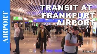 TRANSIT WALK AT FRANKFURT Airport FRA Terminal 1  Connection Flight Transfer Arriving amp Departing [upl. by Elboa]