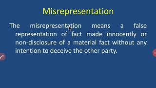 Misrepresentation [upl. by Atiseret]